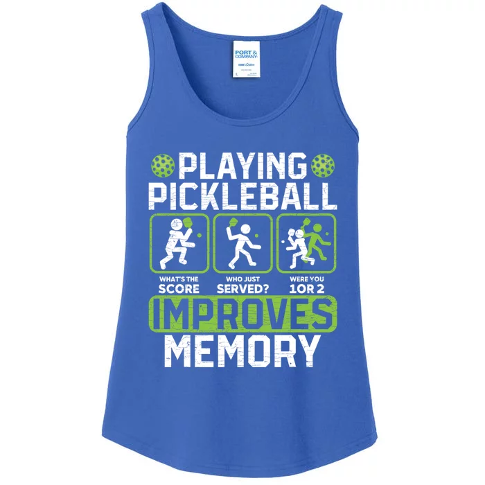 Playing Pickleball Improves Memory Gift Ladies Essential Tank