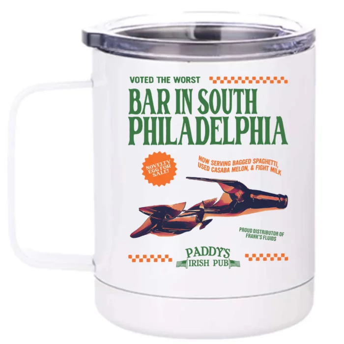 PaddyS Pub ItS Always Sunny In Philadelphia Tv Show Merch Front & Back 12oz Stainless Steel Tumbler Cup