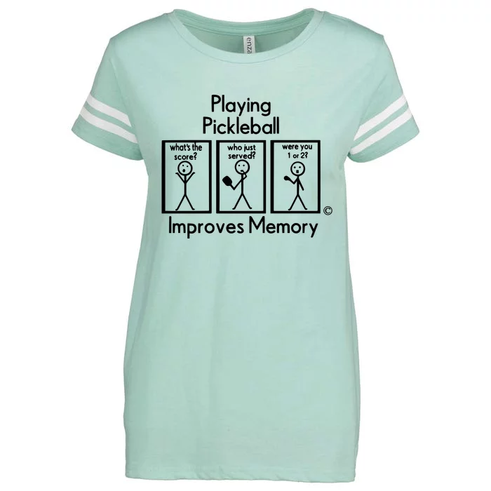 Playing Pickleball Improves Memory Enza Ladies Jersey Football T-Shirt