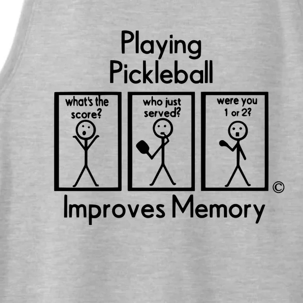 Playing Pickleball Improves Memory Ladies Tri-Blend Wicking Tank