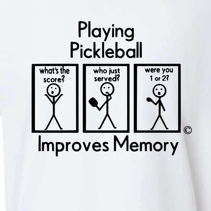 Playing Pickleball Improves Memory Sueded Cloud Jersey T-Shirt