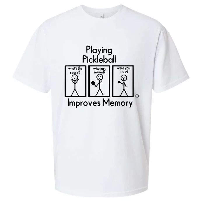 Playing Pickleball Improves Memory Sueded Cloud Jersey T-Shirt