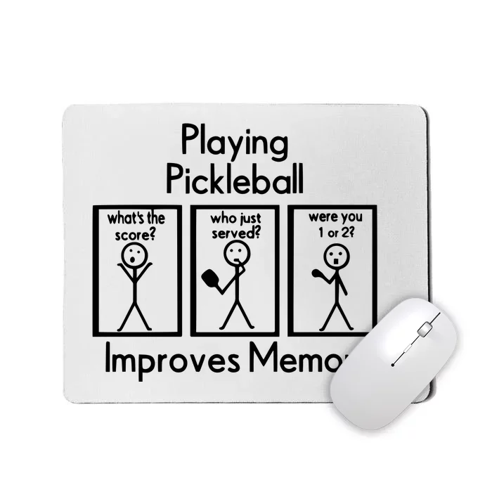 Playing Pickleball Improves Memory Mousepad