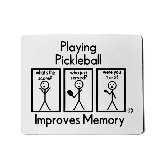 Playing Pickleball Improves Memory Mousepad