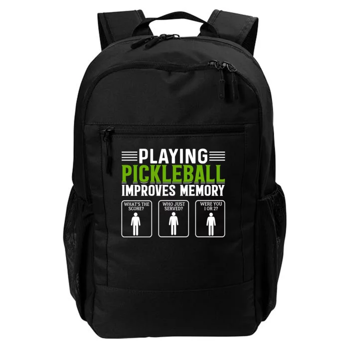 Playing Pickleball Improves Memory Funny Pickleball Daily Commute Backpack