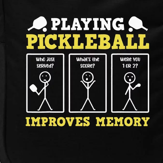 Playing Pickleball Improves Memory Dink Funny Pickleball Impact Tech Backpack