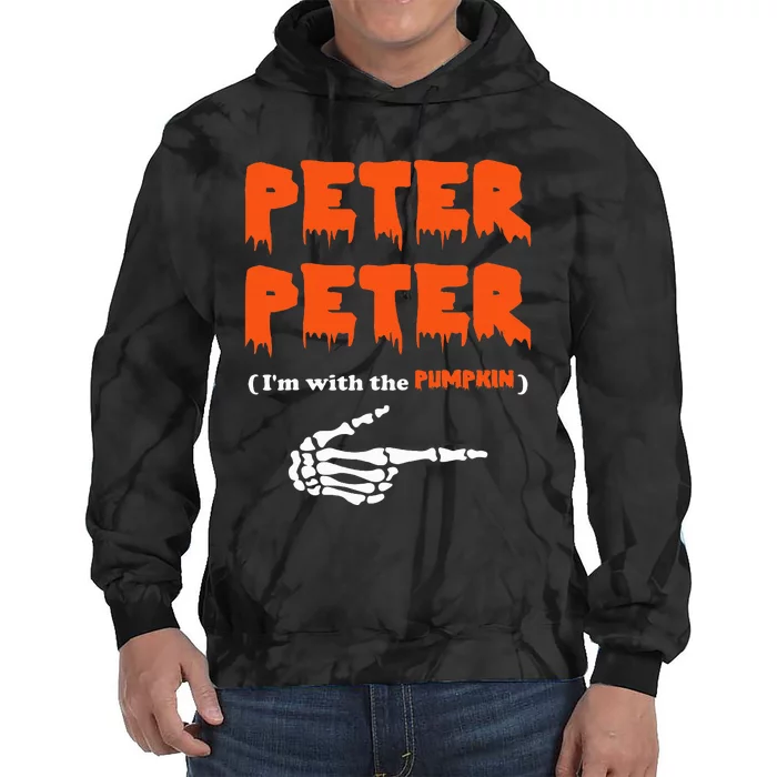 Peter Peter IM With The Pumpkin Tie Dye Hoodie