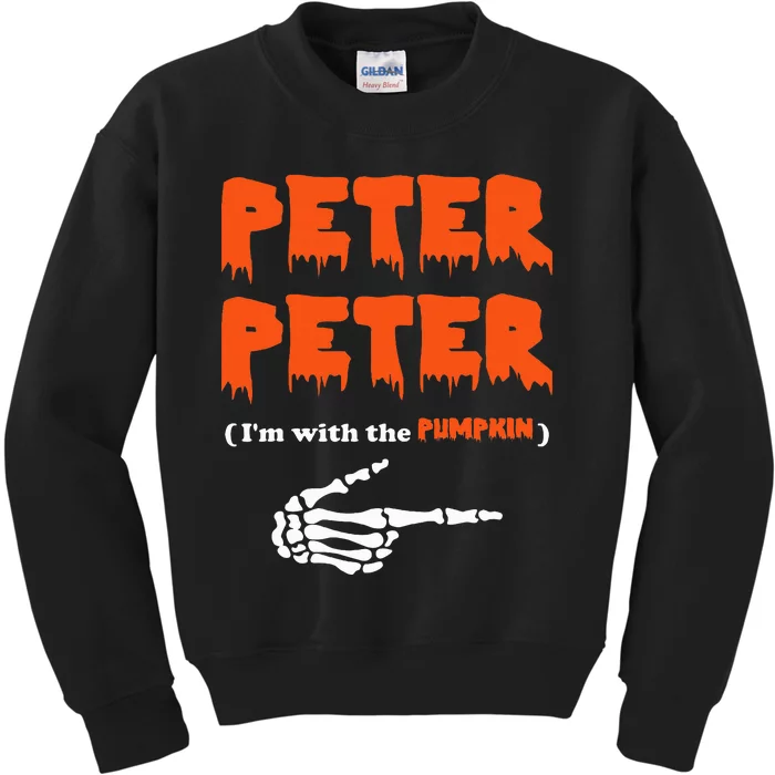 Peter Peter IM With The Pumpkin Kids Sweatshirt