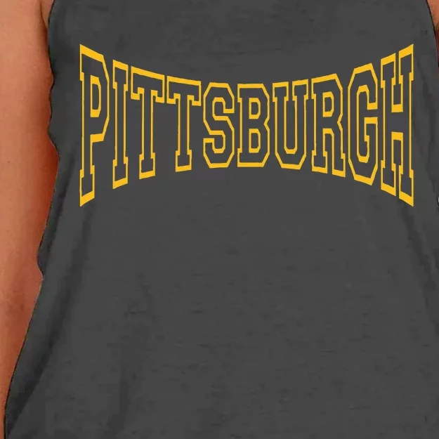 Pittsburgh Women's Knotted Racerback Tank