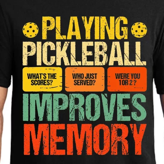 Playing Pickleball Improves Memory Pickleball Retirement Pajama Set