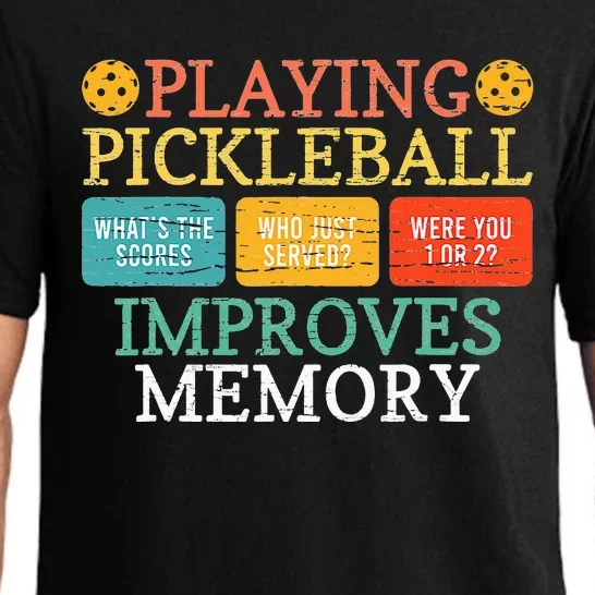 Playing Pickleball Improves Memory Pickleball Retirement Pajama Set