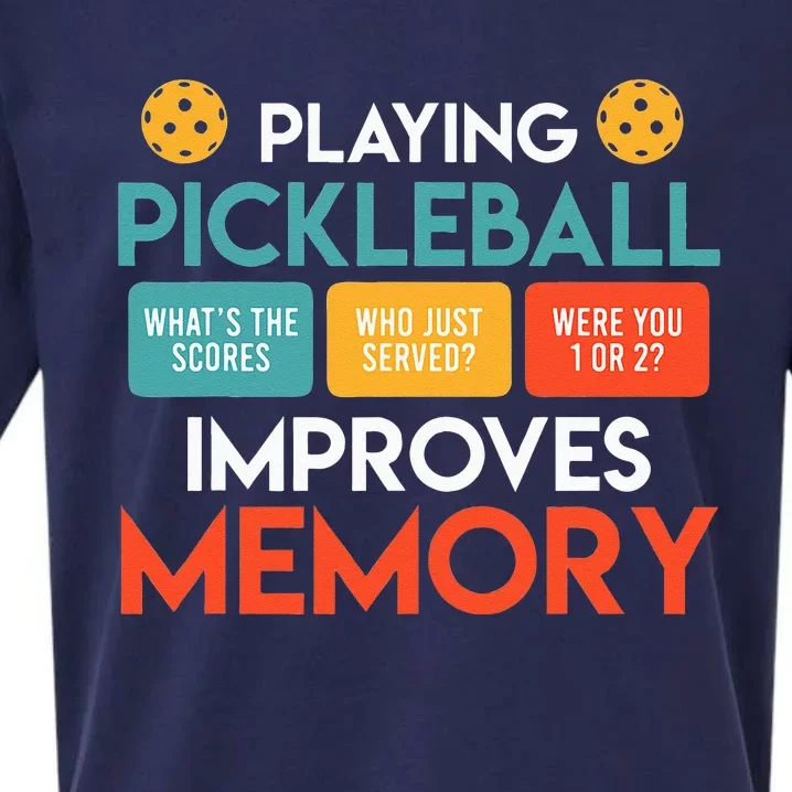 Playing Pickleball Improves Memory Pickleball Sueded Cloud Jersey T-Shirt