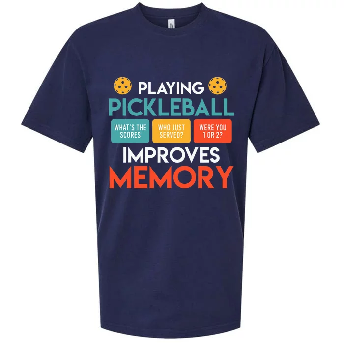 Playing Pickleball Improves Memory Pickleball Sueded Cloud Jersey T-Shirt