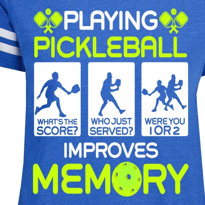 Playing Pickleball Improves Memory Dink Player Enza Ladies Jersey Football T-Shirt