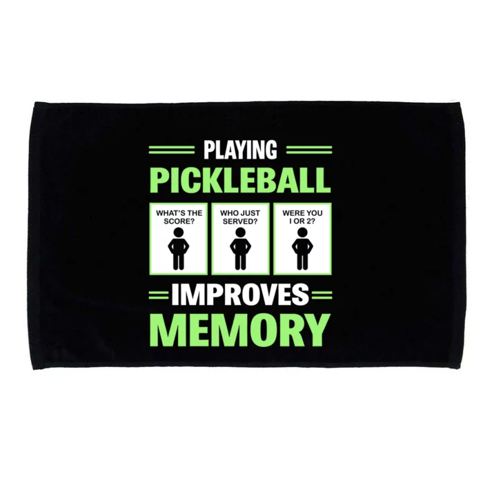 Playing Pickleball Improves Memory Cute Gift Microfiber Hand Towel