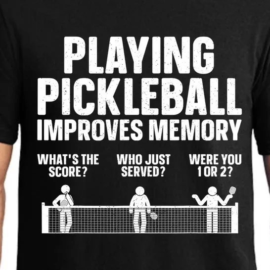 Playing Pickleball Improves Memory Sport Pickleball Lover Gift Pajama Set