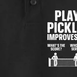 Playing Pickleball Improves Memory Sport Pickleball Lover Gift Dry Zone Grid Performance Polo