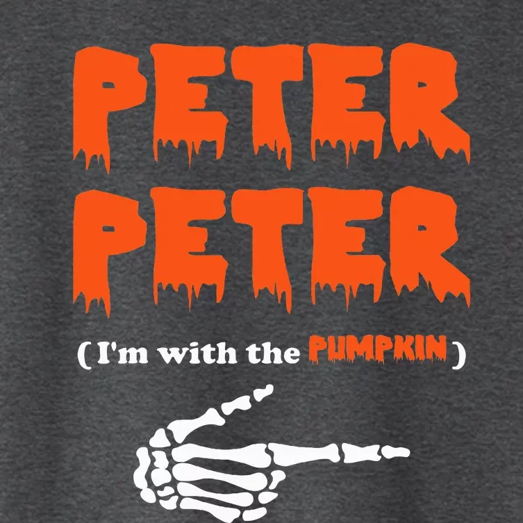 Peter Peter IM With The Pumpkin Halloween Costume Women's Crop Top Tee