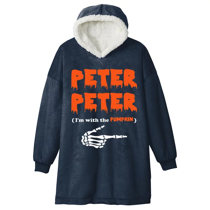 Peter Peter IM With The Pumpkin Halloween Costume Hooded Wearable Blanket