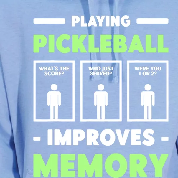 Playing Pickleball Improves Memory Dink Player Unisex Surf Hoodie