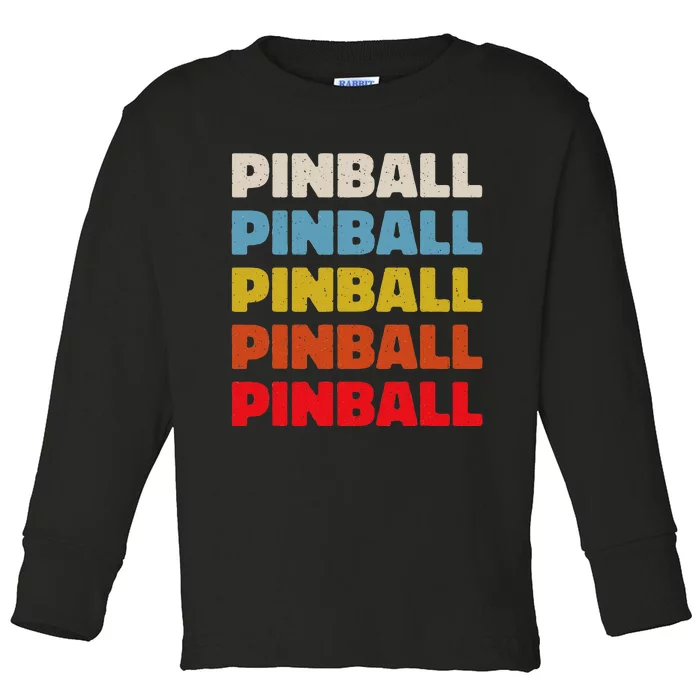 Pinball Toddler Long Sleeve Shirt