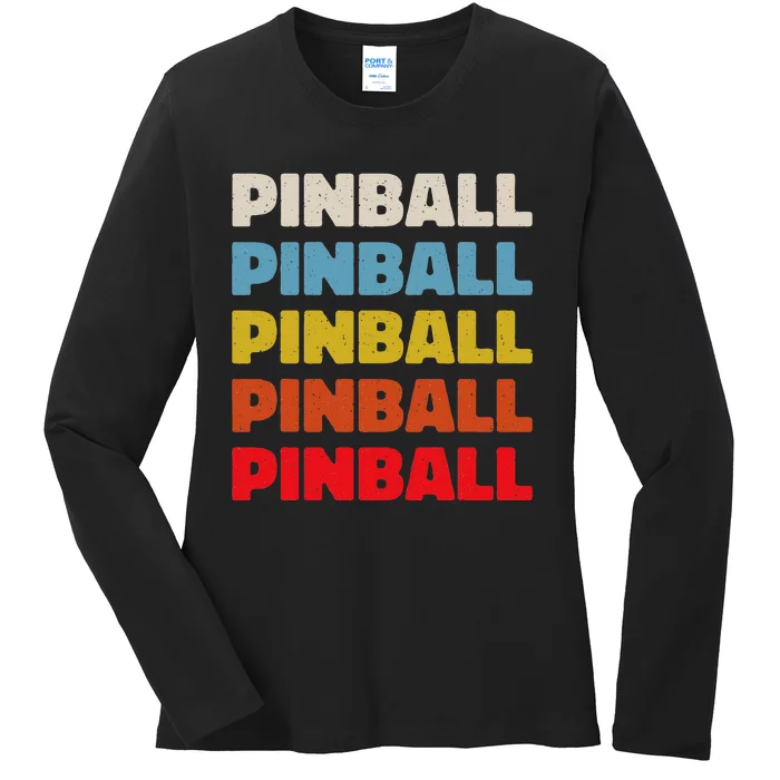 Pinball Ladies Long Sleeve Shirt