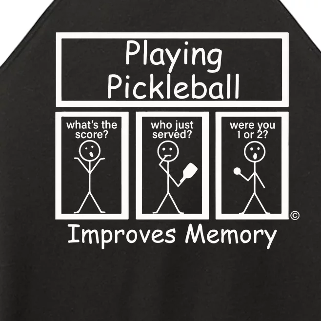 Playing Pickleball Improves Memory Funny Pickleball Women’s Perfect Tri Rocker Tank