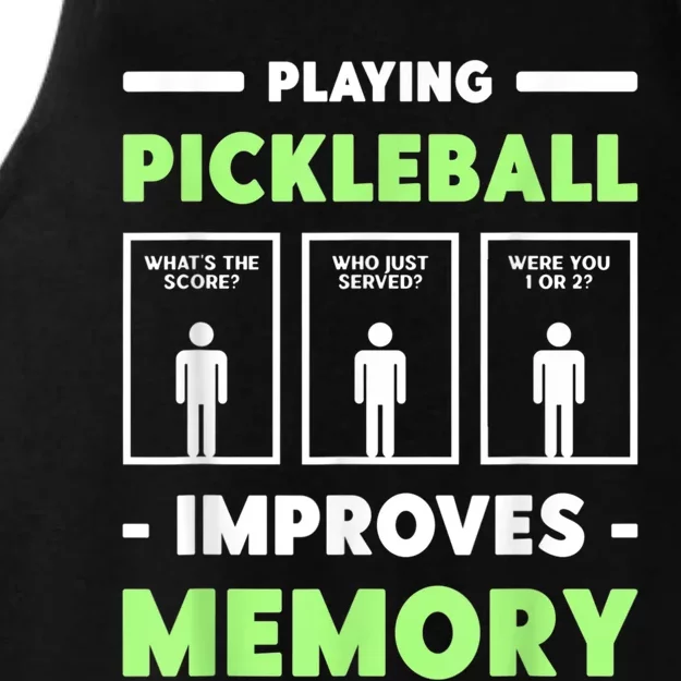 Playing Pickleball Improves Memory Dink Player Ladies Tri-Blend Wicking Tank