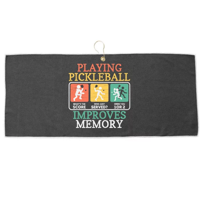 Playing Pickleball Improves Memory Pickleball Large Microfiber Waffle Golf Towel