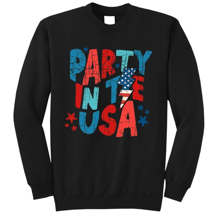 Pink Party In The Usa 4th Of July Tall Sweatshirt