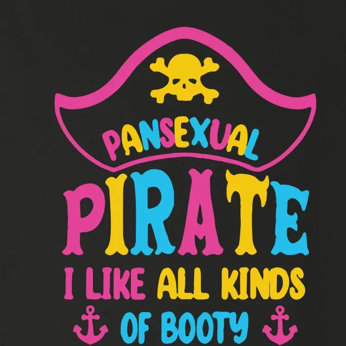 Pansexual Pirate I Like All Kinds Of Booty Toddler Long Sleeve Shirt