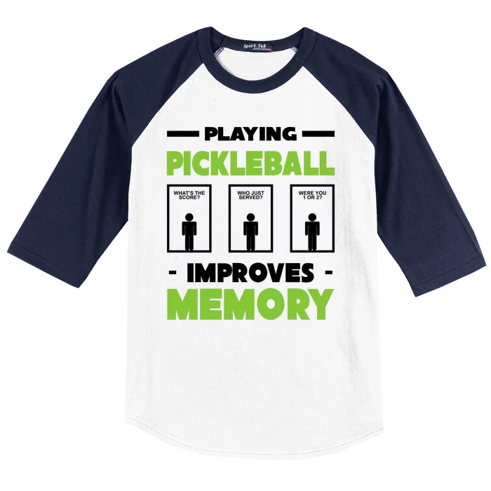 Playing Pickleball Improves Memory Baseball Sleeve Shirt