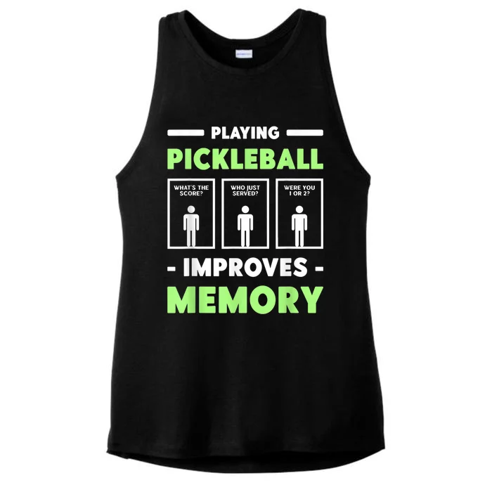 Playing Pickleball Improves Memory Dink Player Ladies Tri-Blend Wicking Tank