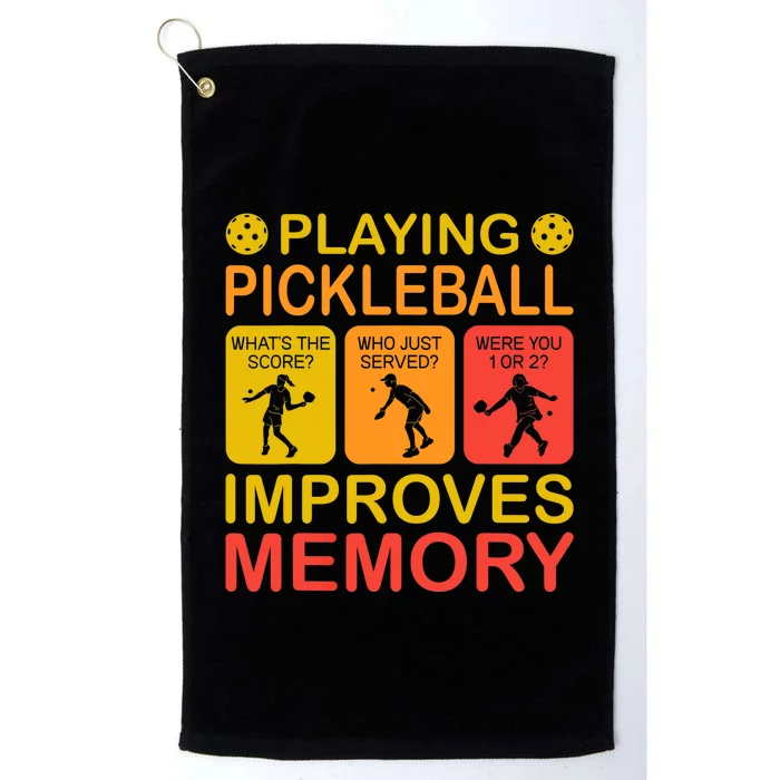 Playing Pickleball Improves Memory Dink Player Platinum Collection Golf Towel