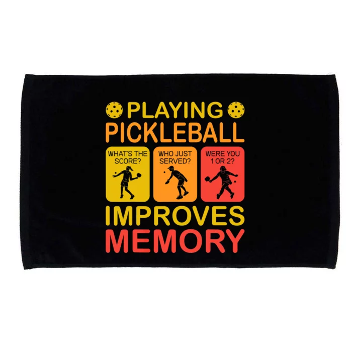 Playing Pickleball Improves Memory Dink Player Microfiber Hand Towel