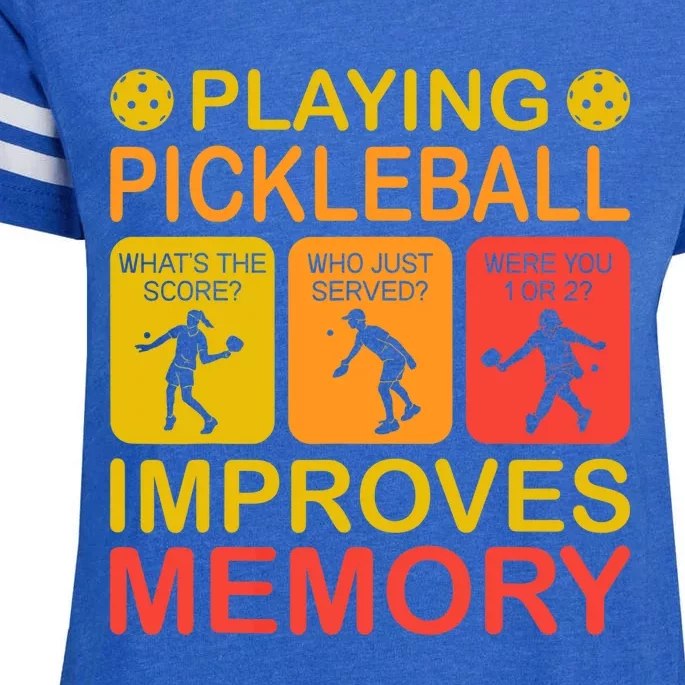 Playing Pickleball Improves Memory Dink Player Enza Ladies Jersey Football T-Shirt