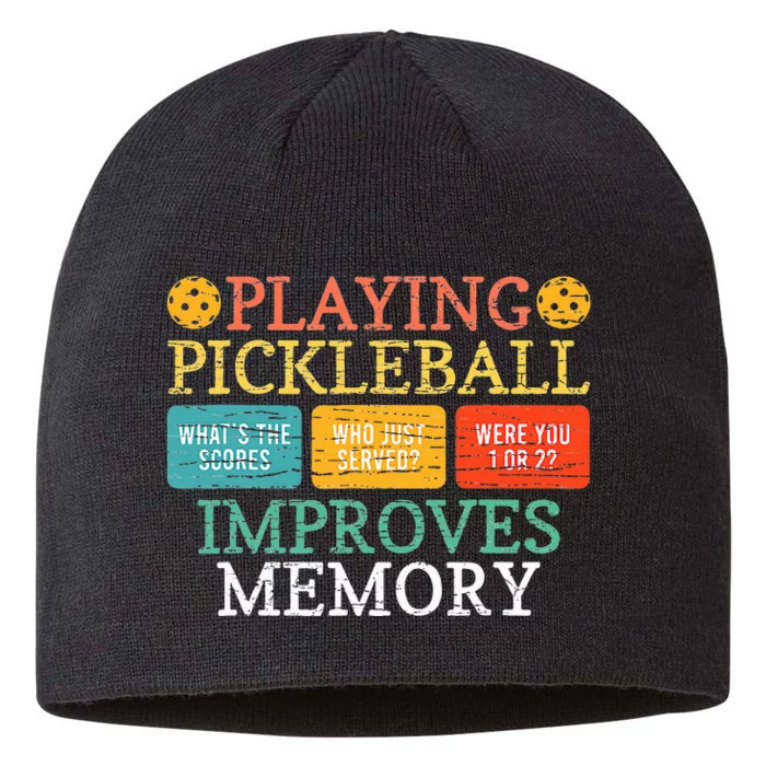 Playing Pickleball Improves Memory Pickleball Retirement 8 1/2in Sustainable Knit Beanie