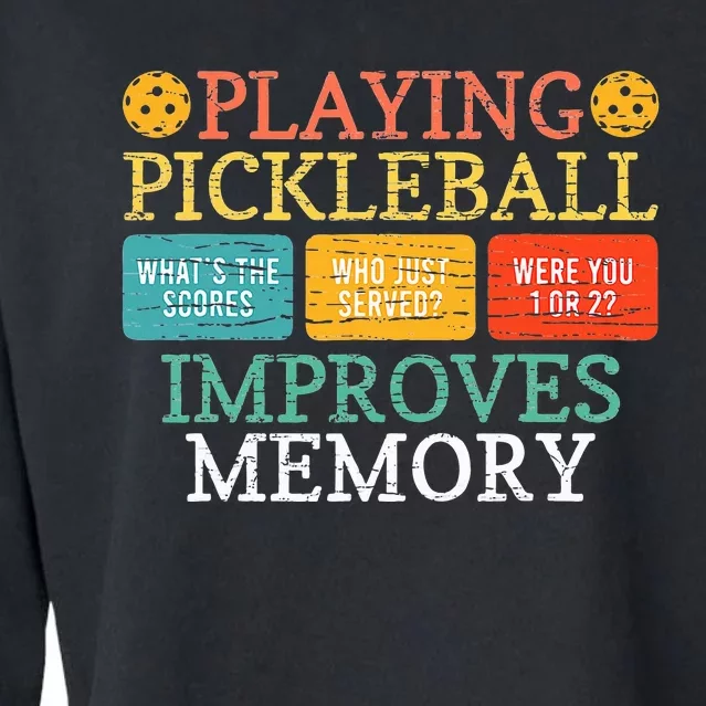 Playing Pickleball Improves Memory Pickleball Retirement Cropped Pullover Crew