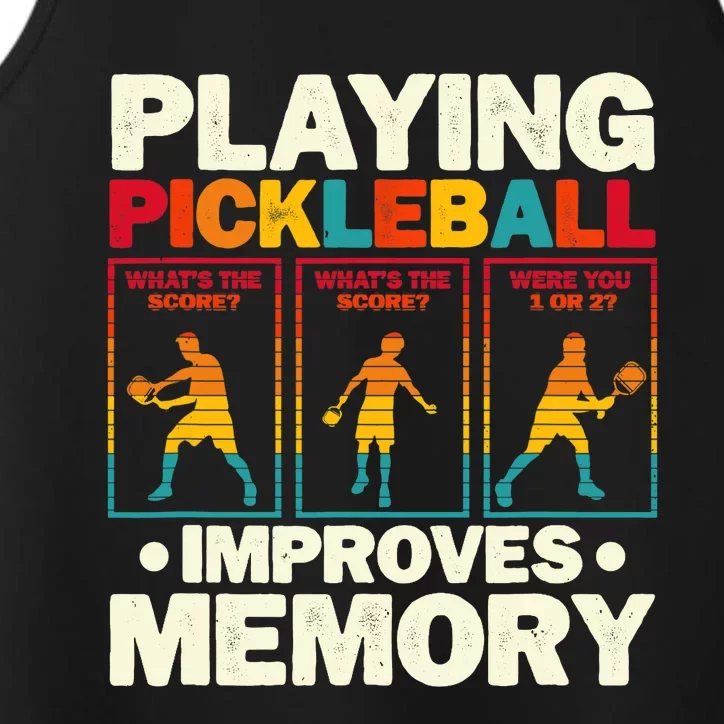 Playing Pickleball Improves Memory Funny Pickleball Player Performance Tank