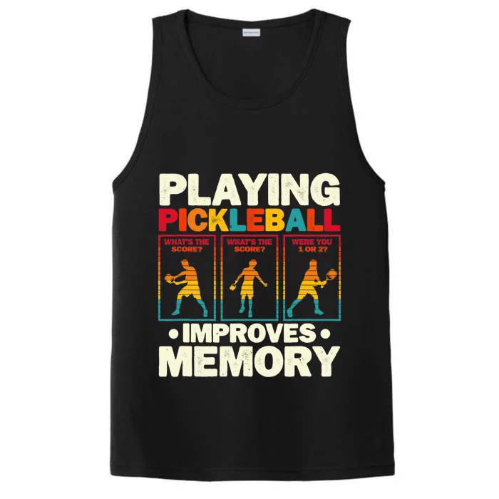 Playing Pickleball Improves Memory Funny Pickleball Player Performance Tank