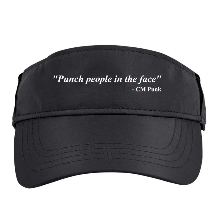 Punch People In The Face Cm Punk Adult Drive Performance Visor