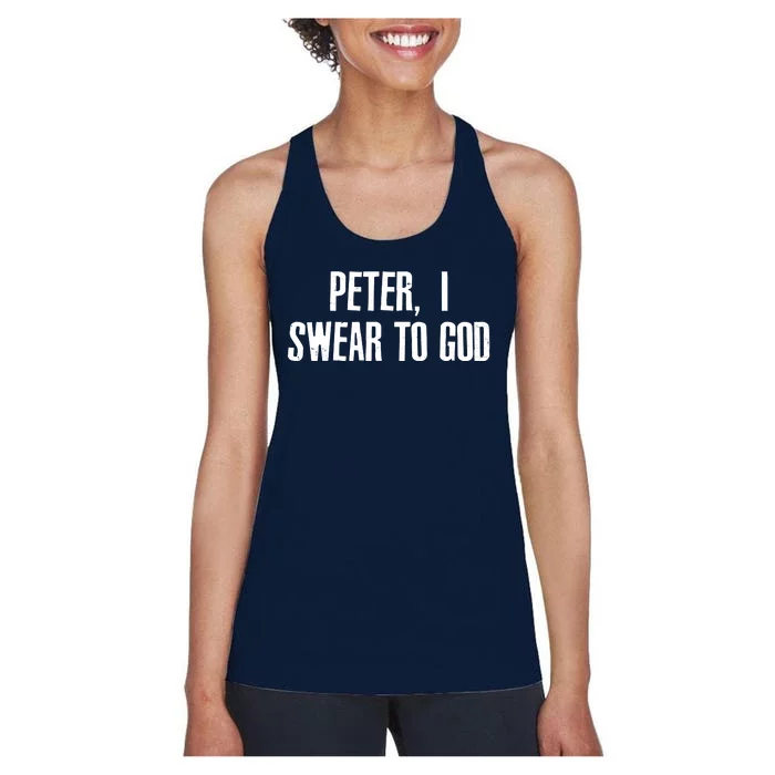 Passover Peter I Swear To God Women's Racerback Tank