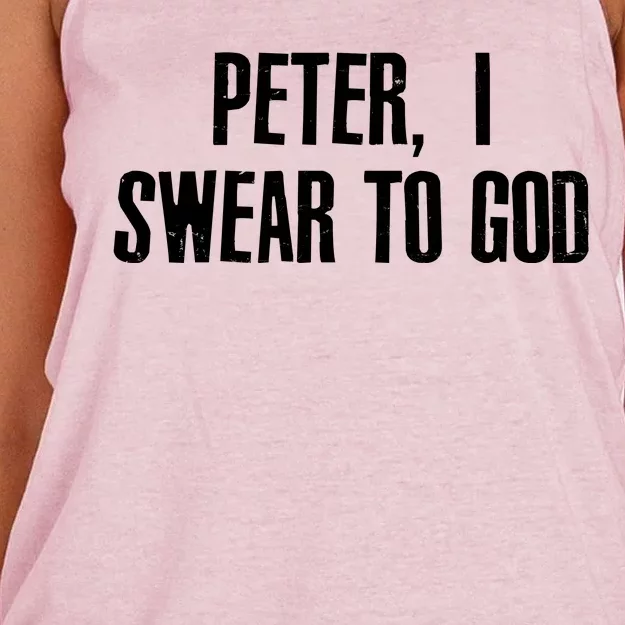 Passover Peter I Swear To God Women's Knotted Racerback Tank