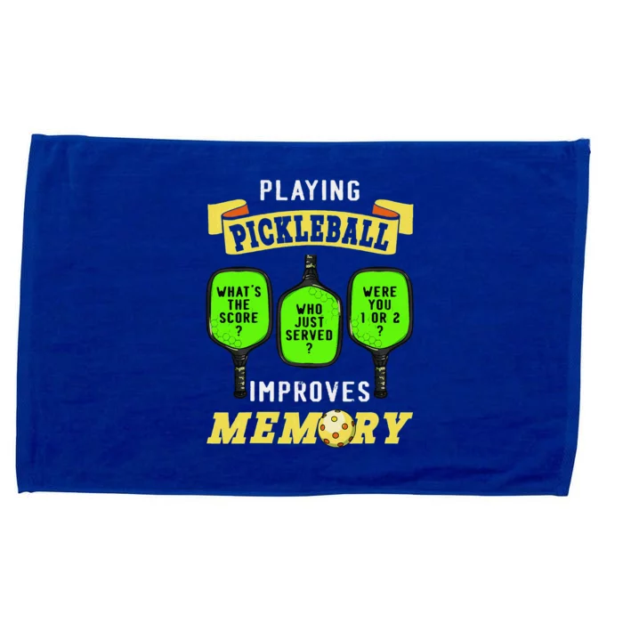 Playing Pickleball Improves Memory Pickleball Retirement Microfiber Hand Towel