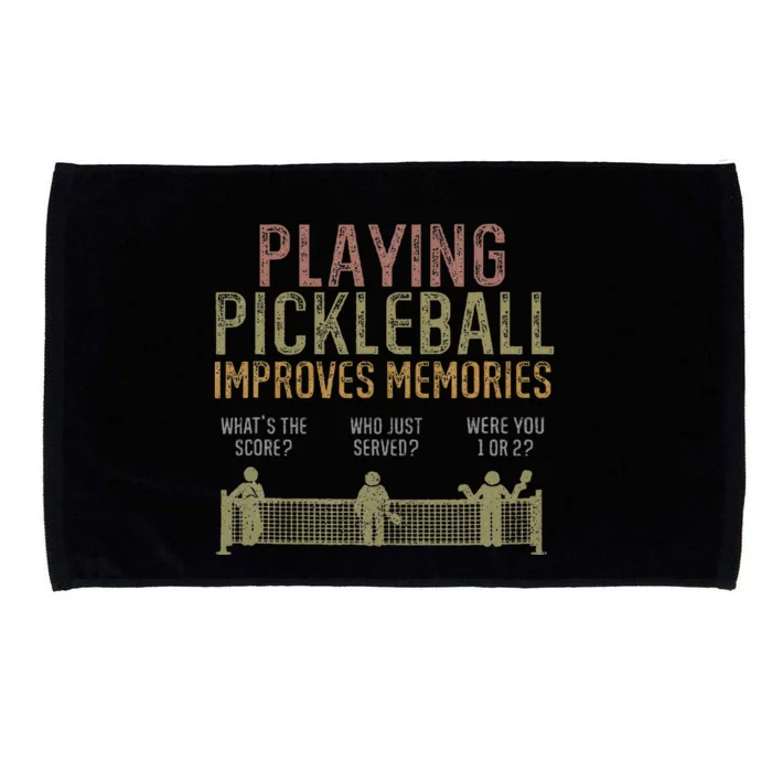 Playing Pickleball Improves Memory  Pickleballers Microfiber Hand Towel