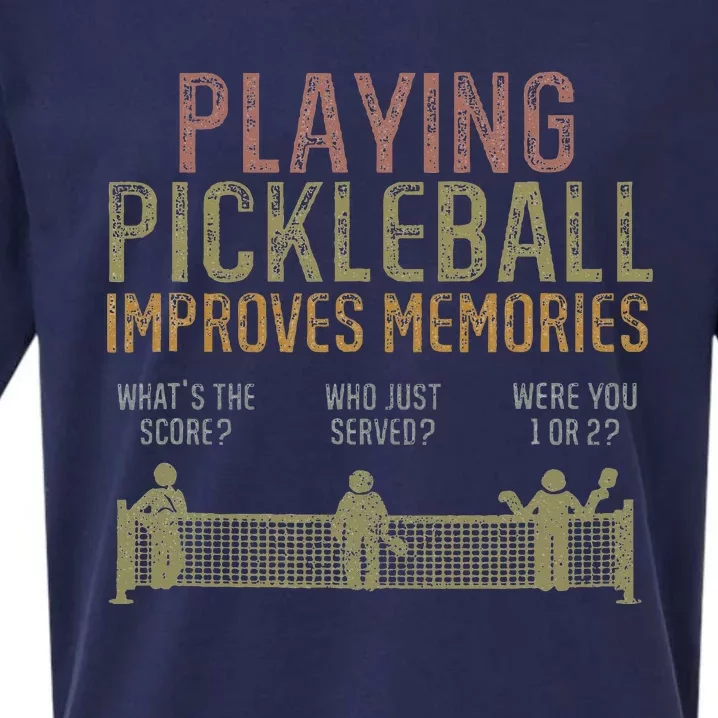 Playing Pickleball Improves Memory  Pickleballers Sueded Cloud Jersey T-Shirt