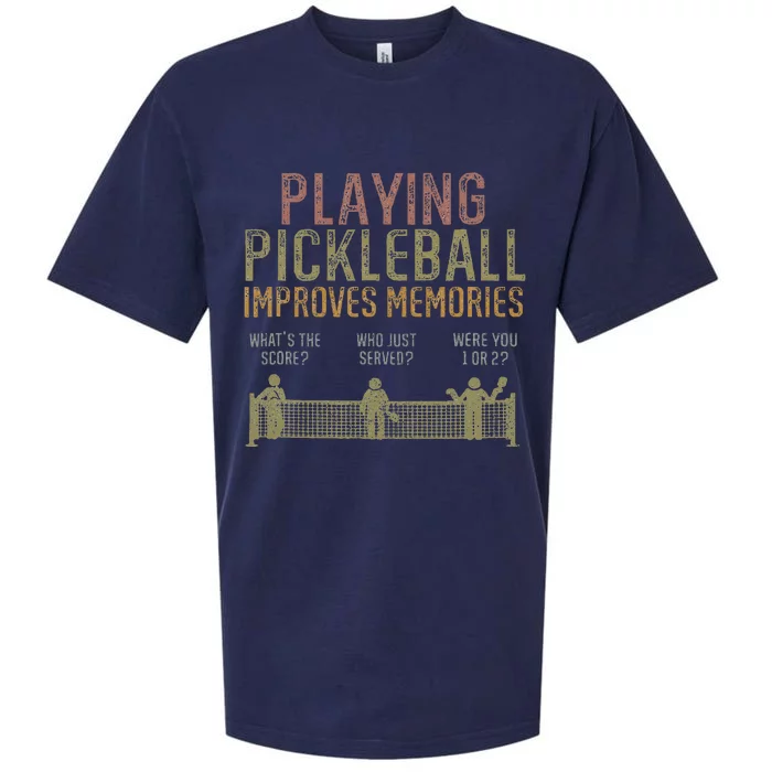 Playing Pickleball Improves Memory  Pickleballers Sueded Cloud Jersey T-Shirt