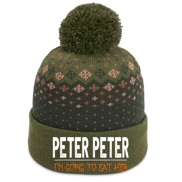 Peter Peter I'm Going To Eat Her Halloween Costume The Baniff Cuffed Pom Beanie