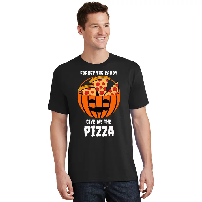 Pizza Pumpkin Jackolantern Costume Fun and Festive Halloween Outfit T-Shirt