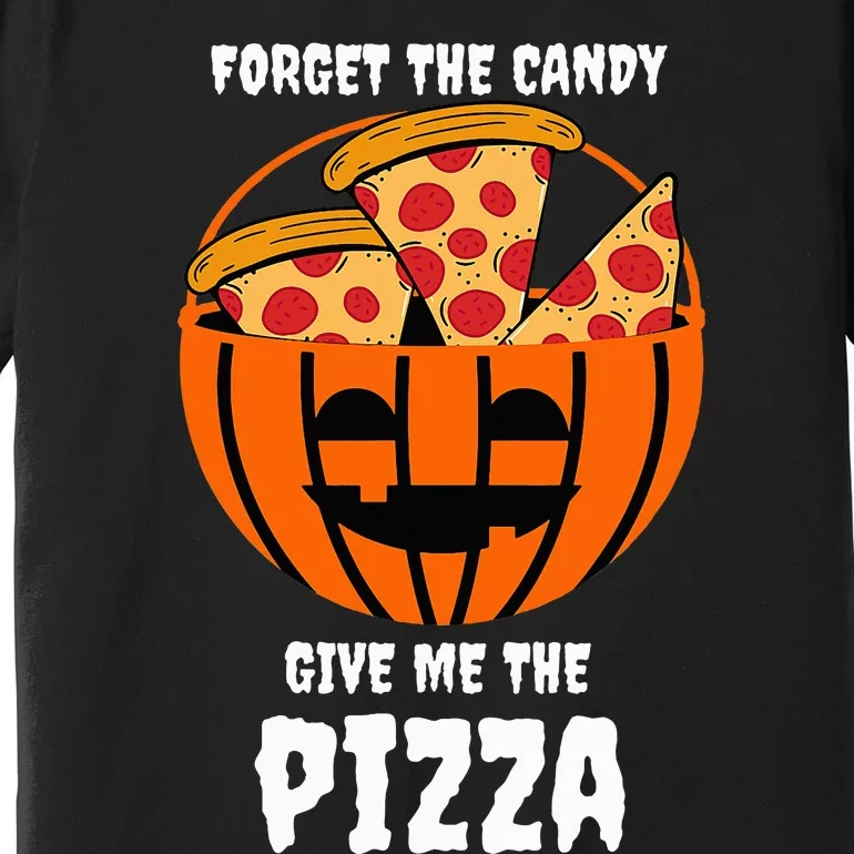 Pizza Pumpkin Jackolantern Costume Fun and Festive Halloween Outfit Premium T-Shirt